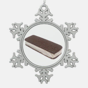 Adorno De Peltre Tipo Copo De Nieve Sandwich de helado