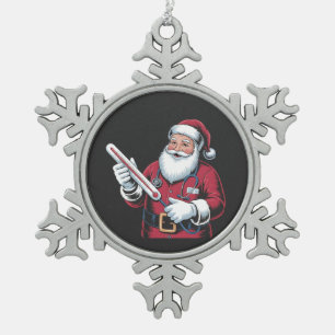 Adorno De Peltre Tipo Copo De Nieve Santa Enfermera Navidad Enfermera Trabajadora de l
