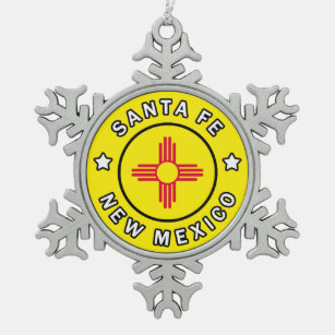 Adorno De Peltre Tipo Copo De Nieve Santa Fe Nuevo México