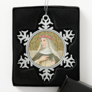 Adorno De Peltre Tipo Copo De Nieve Santa Rosa de Lima (BK 020)
