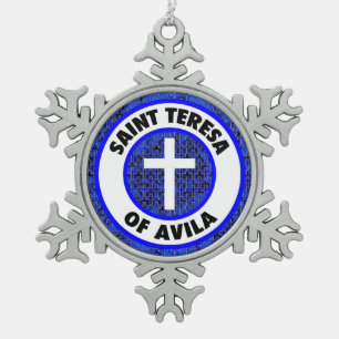 Adorno De Peltre Tipo Copo De Nieve Santa Teresa de Ávila