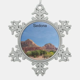 Adorno De Peltre Tipo Copo De Nieve Sedona Rojas