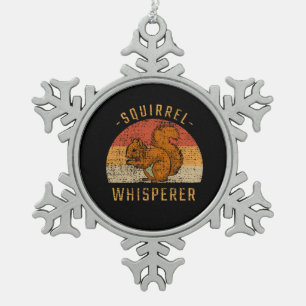 Adorno De Peltre Tipo Copo De Nieve Selva de animales de ardilla