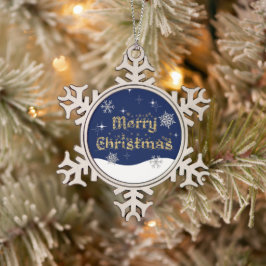 Adorno De Peltre Tipo Copo De Nieve Sencillo Purpurina elegante de Navidades espumosos