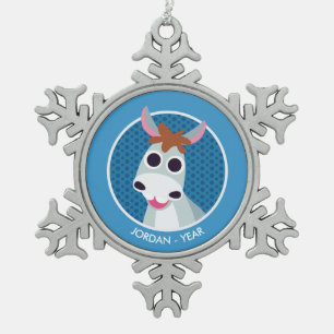 Adorno De Peltre Tipo Copo De Nieve Shane el burro