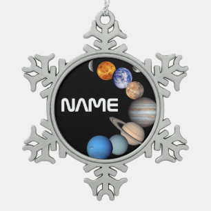 Adorno De Peltre Tipo Copo De Nieve Sistema solar Montaje Fotos JPL - Nombre del Perso