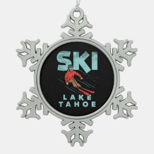 Adorno De Peltre Tipo Copo De Nieve Ski Lake Tahoe