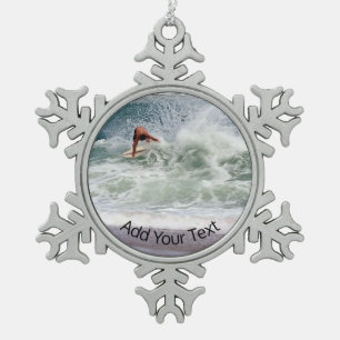 Adorno De Peltre Tipo Copo De Nieve Skimboarding por Shirley Taylor
