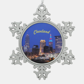 Adorno De Peltre Tipo Copo De Nieve Skyline de Cleveland