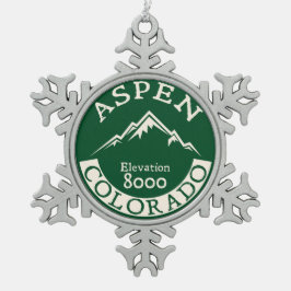 Adorno De Peltre Tipo Copo De Nieve Snowboard del esquí del esquí de Aspen Colorado