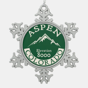 Adorno De Peltre Tipo Copo De Nieve Snowboard del esquí del esquí de Aspen Colorado