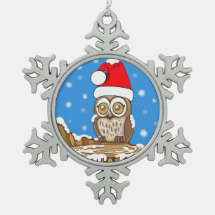 Adorno De Peltre Tipo Copo De Nieve Snowflake the Owl