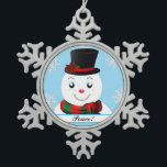 Adorno De Peltre Tipo Copo De Nieve snowman<br><div class="desc">Decoracion navidena,  El hombre de nieve tienen la mission de llevar El mensaje de pasas a tu  hogar esta  Navidad.</div>