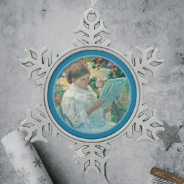 Adorno De Peltre Tipo Copo De Nieve Sobre el balcón - Mary Cassatt - Bella Artes Repro