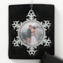 Sr. Y Sra. First Christmas Holiday Boda Photo