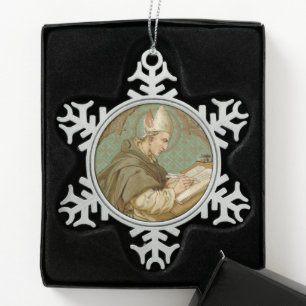 Adorno De Peltre Tipo Copo De Nieve St. Albert the Great (BK 013)