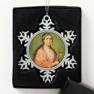 Adorno De Peltre Tipo Copo De Nieve St. Apollonia (BLA 001)