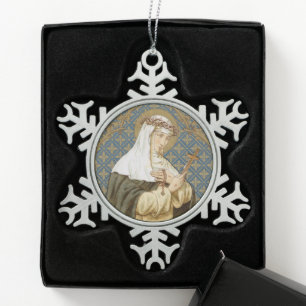 Adorno De Peltre Tipo Copo De Nieve St. Catalina de Siena (BK 19)