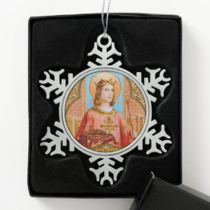 Adorno De Peltre Tipo Copo De Nieve St. Louis IX the King (BK 004)
