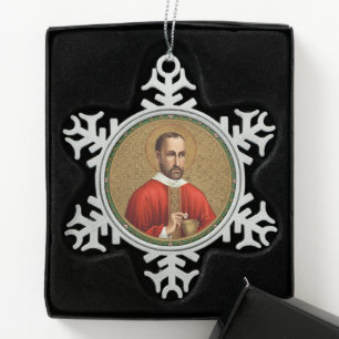 Adorno De Peltre Tipo Copo De Nieve St. Peter Faber (BK 051)