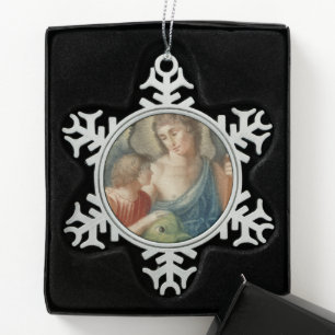 Adorno De Peltre Tipo Copo De Nieve St. Raphael the Archangel (M 012)