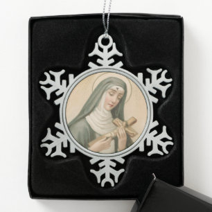 Adorno De Peltre Tipo Copo De Nieve Sta. Rita de Cascia (M 015)