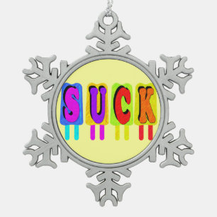 Adorno De Peltre Tipo Copo De Nieve Suck Ornament