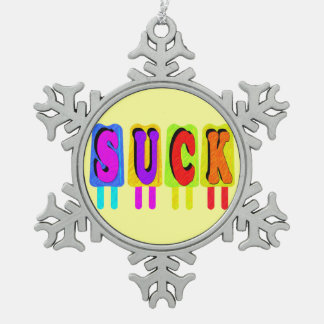 Adorno De Peltre Tipo Copo De Nieve Suck Ornament