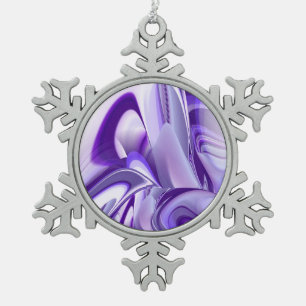 Adorno De Peltre Tipo Copo De Nieve Sueño de la flor de nieve púrpura