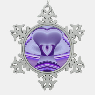 Adorno De Peltre Tipo Copo De Nieve Sueño de la flor de nieve púrpura
