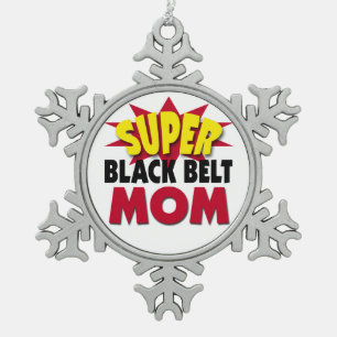 Adorno De Peltre Tipo Copo De Nieve Super Black Belt Mom