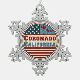 Adorno De Peltre Tipo Copo De Nieve Surf Coronado California Ocean Surfer Surfing