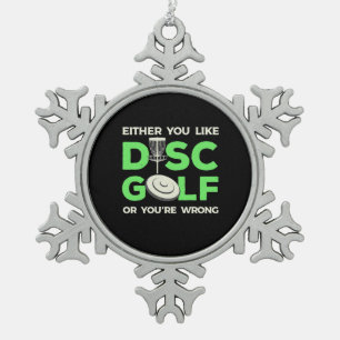 Adorno De Peltre Tipo Copo De Nieve Te Gusta El Disco Golf