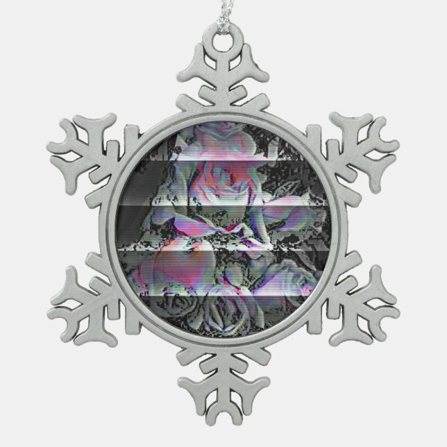 Adorno De Peltre Tipo Copo De Nieve Techno Bouquet (Anverso)