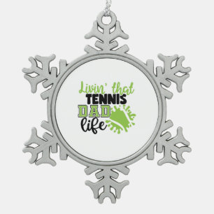 Adorno De Peltre Tipo Copo De Nieve Tennis Player Livin That Tennis Dad Life