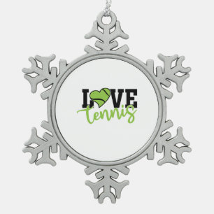 Adorno De Peltre Tipo Copo De Nieve Tennis Player Love Tennis