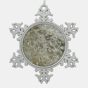 Adorno De Peltre Tipo Copo De Nieve Textura abstracta de hielo glacial