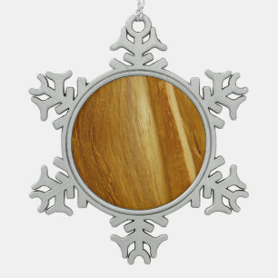 Adorno De Peltre Tipo Copo De Nieve Textura de madera falsa de pino II