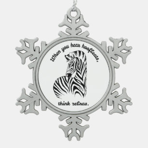 Adorno De Peltre Tipo Copo De Nieve Think Zebras