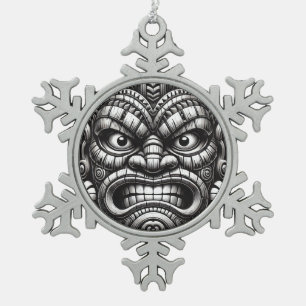 Adorno De Peltre Tipo Copo De Nieve Tiki