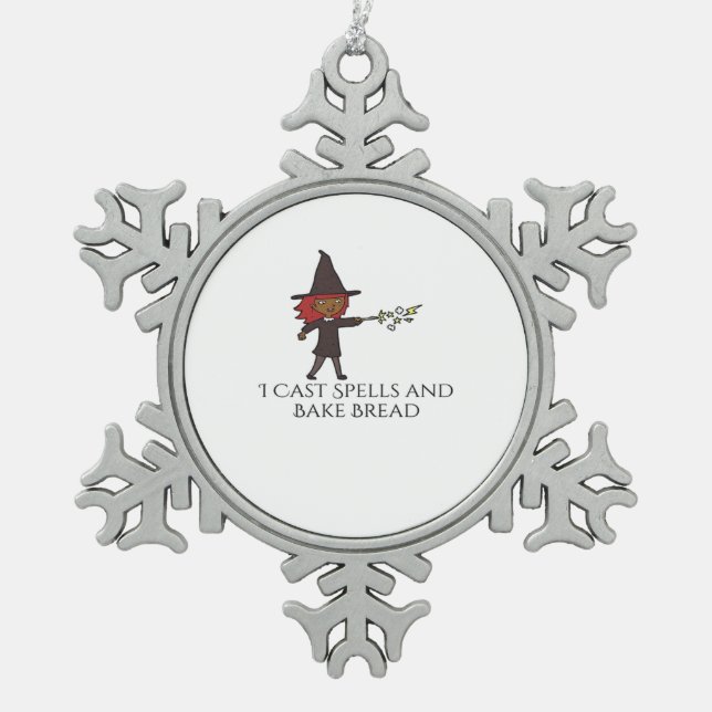 Adorno De Peltre Tipo Copo De Nieve Tinta de Whimsigog - Bosques místicos, lunas y mag (Anverso)