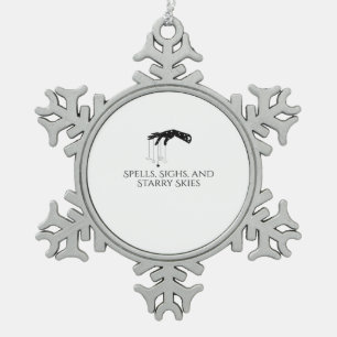 Adorno De Peltre Tipo Copo De Nieve Tinta de Whimsigog - Bosques místicos, lunas y mag