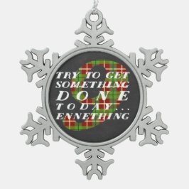 Adorno De Peltre Tipo Copo De Nieve Tipo 9 ornamento divertido de Enneagram del copo