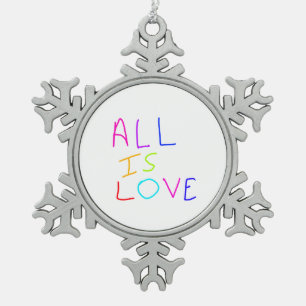 Adorno De Peltre Tipo Copo De Nieve Todo es amor arcoíris orgullo colorido LGBTQ gay j
