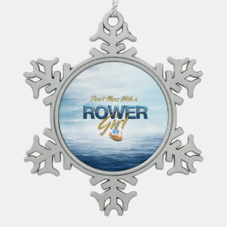 Adorno De Peltre Tipo Copo De Nieve TOP No te metas con un Chica Rower