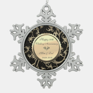 Adorno De Peltre Tipo Copo De Nieve Torneos de diamantes 50 aniversario de bodas