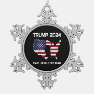 Adorno De Peltre Tipo Copo De Nieve Trump 2024 vuelve a llorar a los liberales