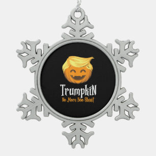 Adorno De Peltre Tipo Copo De Nieve Trumpkin Boo Sheet Funny Halloween