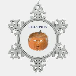 Adorno De Peltre Tipo Copo De Nieve Trumpkin Halloween Mask Classic