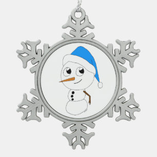 Adorno De Peltre Tipo Copo De Nieve un chibi snowman